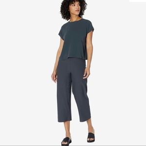 Eileen Fisher Tencel Jersey Straight Cropped Pants